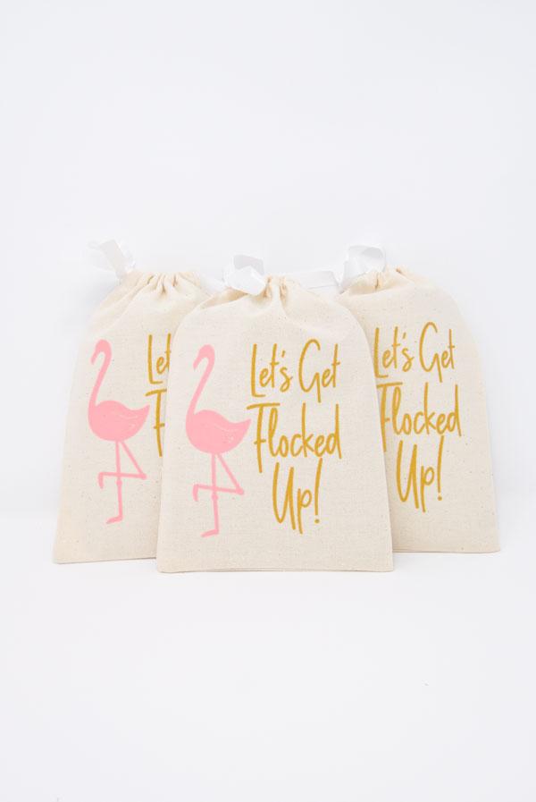 Let's Get Flocked Up! Flamingo Hangover Kit Bags – Bachpartyfavors