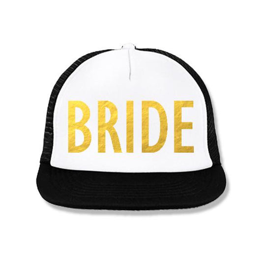 BRIDE Snapback Hat With Gold Foil