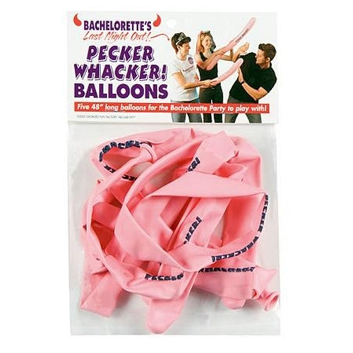 Bachelorette's Last Night Out! Pecker Whacker Balloons - 5 Pack